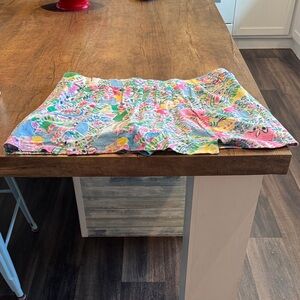 crown & ivy Bright Multicolor Floral Paisley Skort - Pink, Blue, Yellow, Green